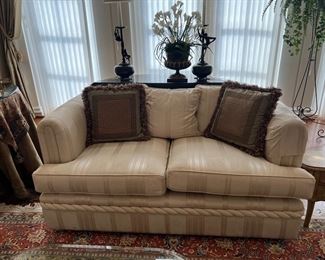 Upholstered Vanguard Loveseat Made in Hickory NC (64"W x 35"D x 30"H)