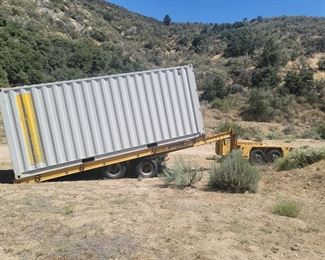 Container is not for sale, only the bottom trailer is for sale.