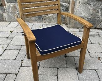 Country Casual Calypso Solid Teak Chairs (10 Side Chairs, 2 Armchairs)