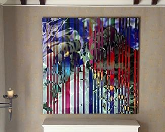 Original 4 Panel Abstract Print on Aluminum by Arturo Brillembourg Part 1 of 2