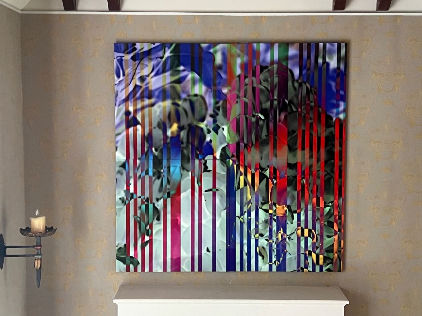 Original 4 Panel Abstract Print on Aluminum by Arturo Brillembourg Part 1 of 2