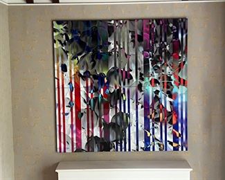 Original 4 Panel Abstract Print on Aluminum by Arturo Brillembourg Part 2 of 2