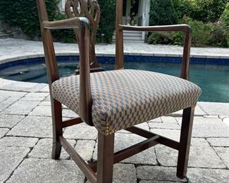 English Dining Room Chairs (8 Side Chairs / 2 Armchairs)