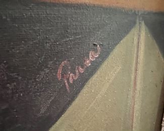 Framed Oil on Canvas Still Life Signed by Miguel Parra Abril (Authenticity Not Certified)