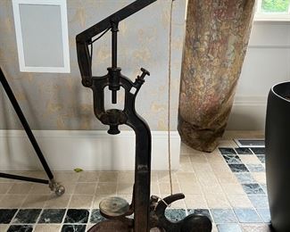 19th Century Vintage Cast Iron Wine Bottle Corker