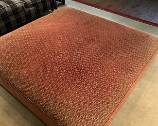 Stanford Furniture Collection Upholstered Ottoman With Wooden Feet (64"W x 64"D x 16"H)