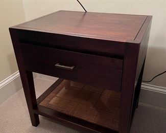 Crate & Barrel 1 Drawer End Table (24"W x 18"D x 26"H)(pr)