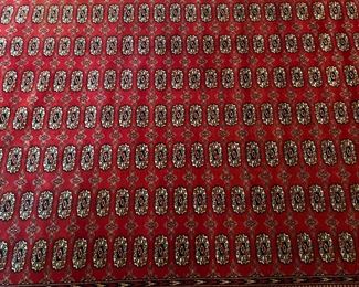 Handmade Wool Bokhara Rug (113"L x 100"W)