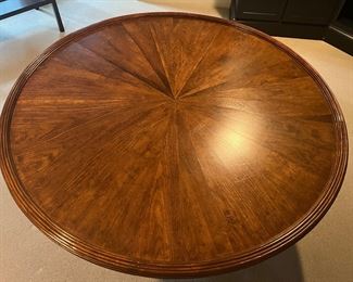 Round Wood Pedestal Dining Table (60"D x 30-1/2"H) 