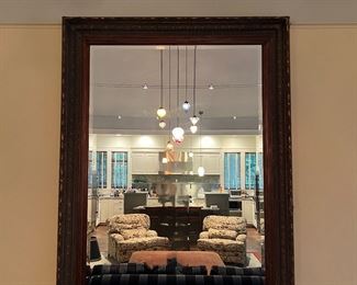 Massive Wood Framed Wall Mirror (86"H x 63"W x 5"D)
