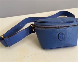 Trussardi Blue Leather Belt Bag