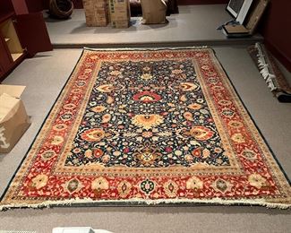 Handmade Kashan Wool Rug (12'4"L x 9'1"W)