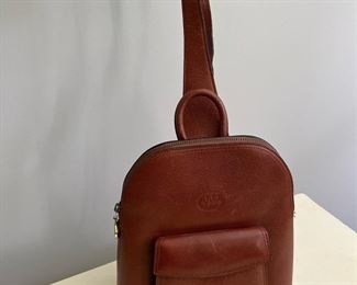 Luis Bachiller Elizondo Leather One Strap Backpack Handbag