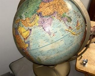 Vintage world globe