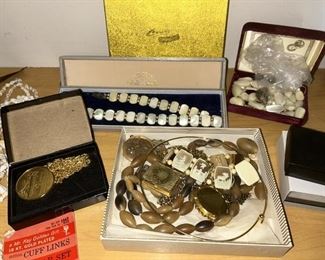 Vintage costume jewelry (PEARLS SOLD)