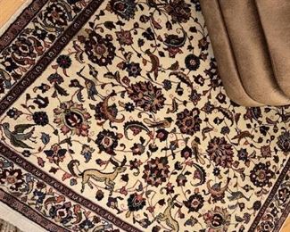 Vintage double knot area rug