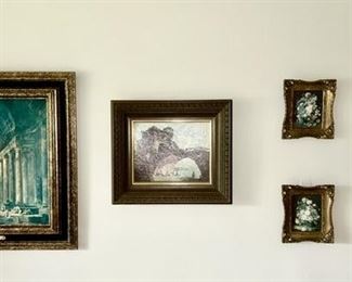 Close-up of vintage pictures