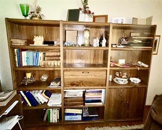 Display cabinets, books, etc