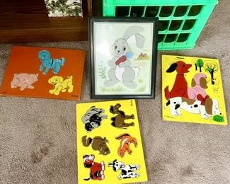 Vintage children's puzzles