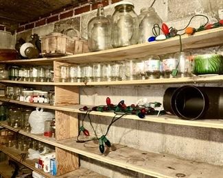 Many canning jars