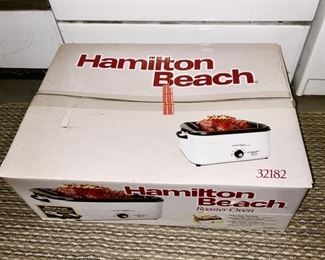 Close-up view of Hamilton Beach roaster