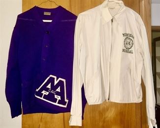 Vintage Ann Arbor High School sweater (SOLD) and Normal College, Michigan