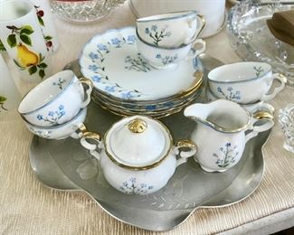 Vintage porcelain dessert set