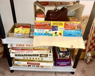 Vintage Super Slide show, vintage games