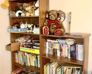Vintage teddy bears, vintage children's books, etc.
