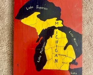 Wooden Michigan puzzle