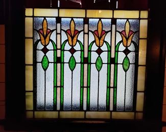 Stained Glass Hinged  Windows Panels   31" x 25"