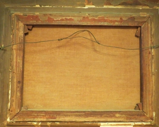 Anton Von Beust 1914 Landscape with Stream, OIL/Canvas, Framed 35" x 28", signed