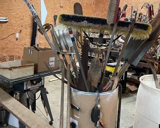 tools for yard and barn