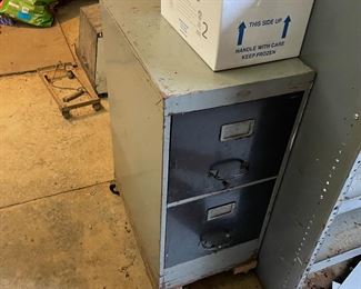 metal filing cabinet on wheels