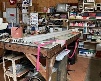 work table, generator, more