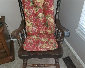 Rocking chair needs repair on the back rocker