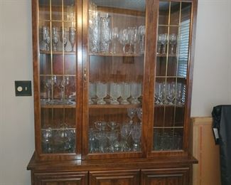 China cabinet...houses numerous glassware