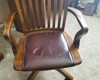 Solid wood office chair