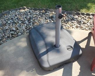 Umbrella stand goes with the red umbrella