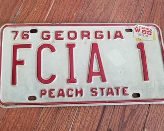76 Georgia plate