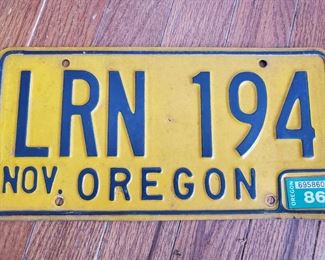 Oregon plate