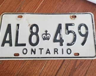 Ontario plate