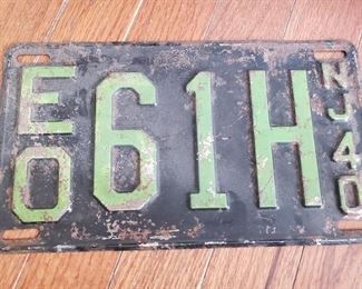 EO 61H NJ 40 plate