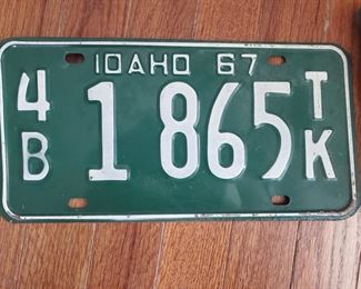Idaho 67 plate