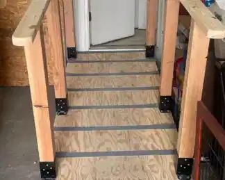 This ramp into the garage (over 2 steps) is almost brand new!  It's been taken down for purchase.  Check it out, it just might help a loved one.