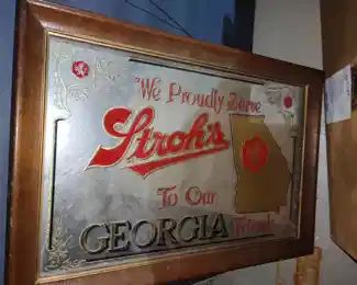 Stroh's - Georgia mirror/sign