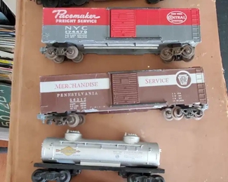 There are numerous trains and tracks