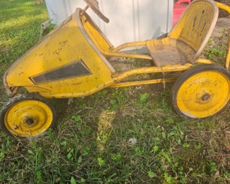 Vintage original paint pedal car