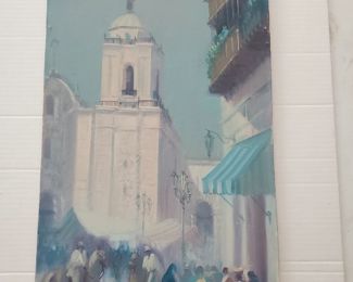 P. Cardenass 23.5" x 11.5", paint on board 