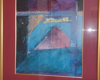 Abstract print - 2.5' x 3'